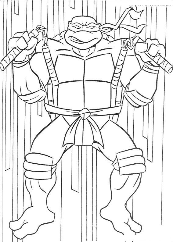 Dibujo para colorear: Ninja Turtles (Superhéroes) #75442 - Dibujos para Colorear e Imprimir Gratis