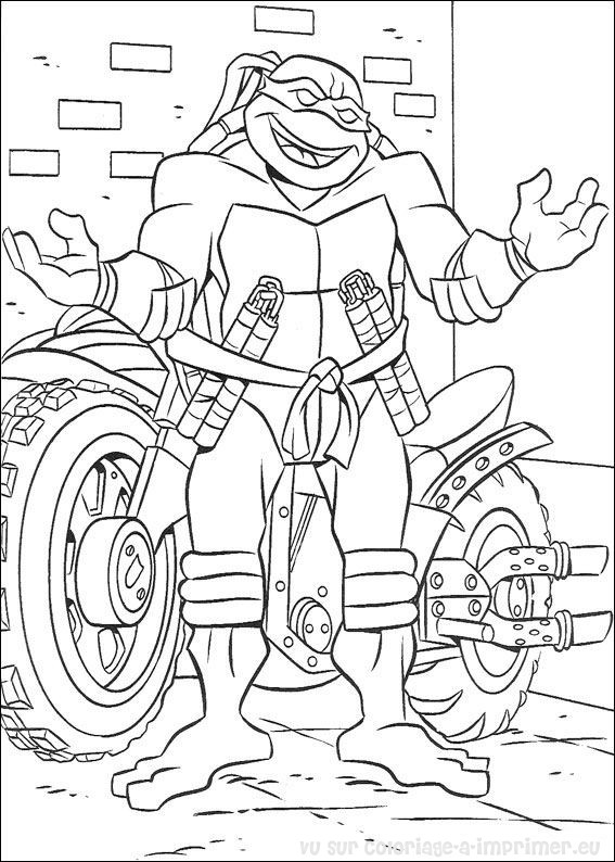 Dibujo para colorear: Ninja Turtles (Superhéroes) #75446 - Dibujos para Colorear e Imprimir Gratis