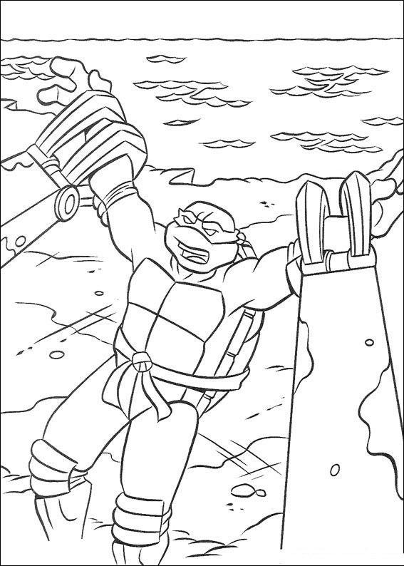 Dibujo para colorear: Ninja Turtles (Superhéroes) #75454 - Dibujos para Colorear e Imprimir Gratis