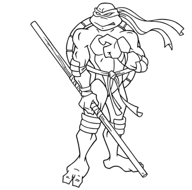 Dibujo para colorear: Ninja Turtles (Superhéroes) #75456 - Dibujos para Colorear e Imprimir Gratis