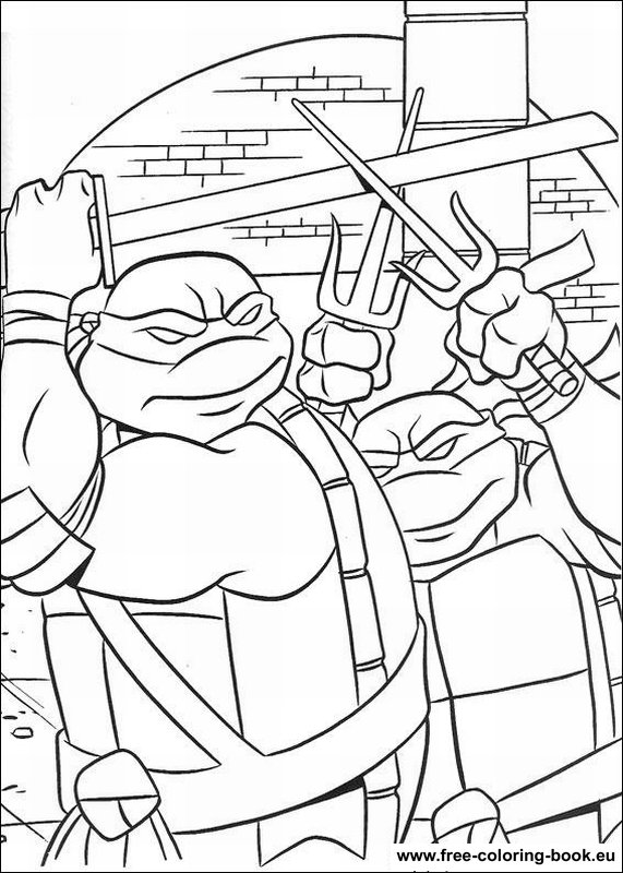 Dibujo para colorear: Ninja Turtles (Superhéroes) #75472 - Dibujos para Colorear e Imprimir Gratis