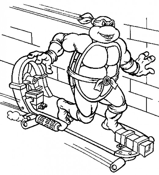 Dibujo para colorear: Ninja Turtles (Superhéroes) #75493 - Dibujos para Colorear e Imprimir Gratis