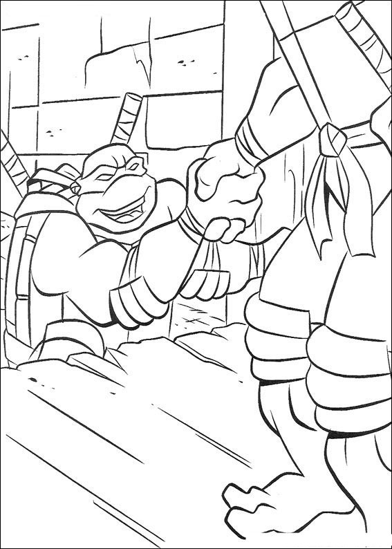 Dibujo para colorear: Ninja Turtles (Superhéroes) #75502 - Dibujos para Colorear e Imprimir Gratis