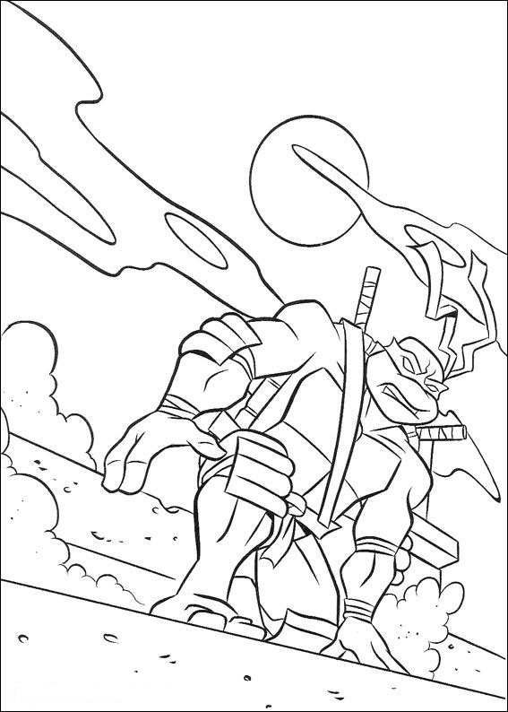 Dibujo para colorear: Ninja Turtles (Superhéroes) #75504 - Dibujos para Colorear e Imprimir Gratis