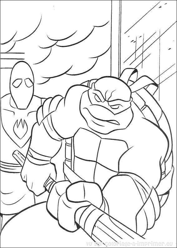 Dibujo para colorear: Ninja Turtles (Superhéroes) #75523 - Dibujos para Colorear e Imprimir Gratis