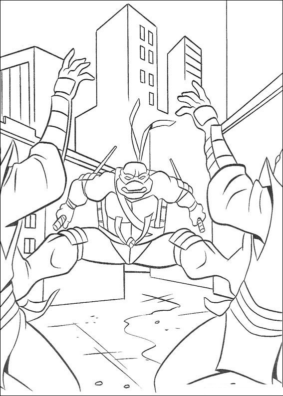 Dibujo para colorear: Ninja Turtles (Superhéroes) #75533 - Dibujos para Colorear e Imprimir Gratis