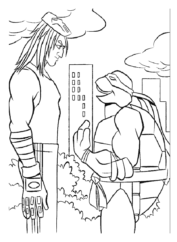 Dibujo para colorear: Ninja Turtles (Superhéroes) #75576 - Dibujos para Colorear e Imprimir Gratis