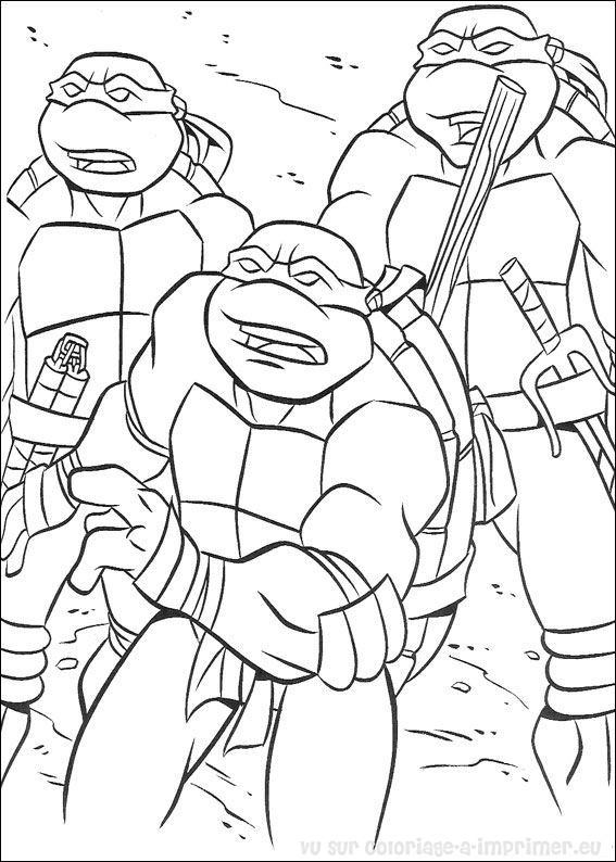 Dibujo para colorear: Ninja Turtles (Superhéroes) #75589 - Dibujos para Colorear e Imprimir Gratis