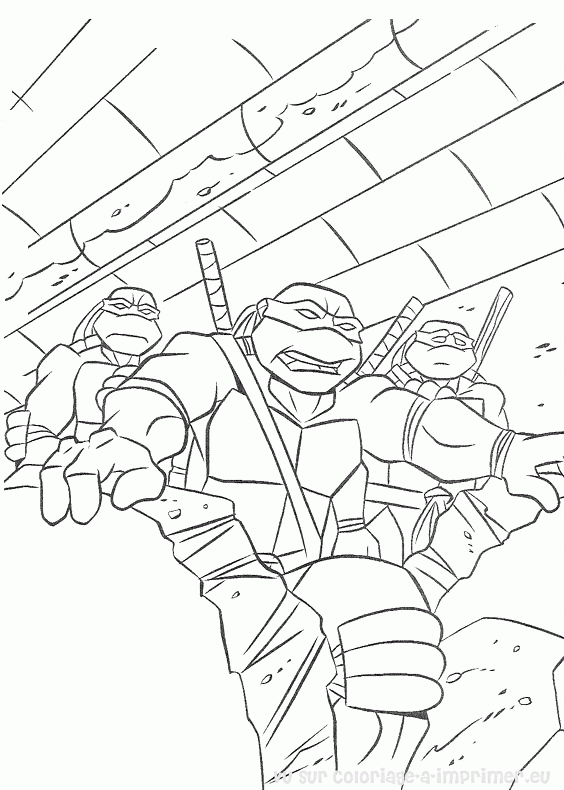 Dibujo para colorear: Ninja Turtles (Superhéroes) #75616 - Dibujos para Colorear e Imprimir Gratis