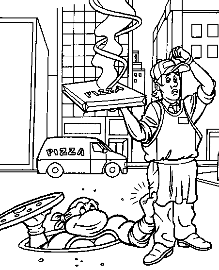 Dibujo para colorear: Ninja Turtles (Superhéroes) #75631 - Dibujos para Colorear e Imprimir Gratis