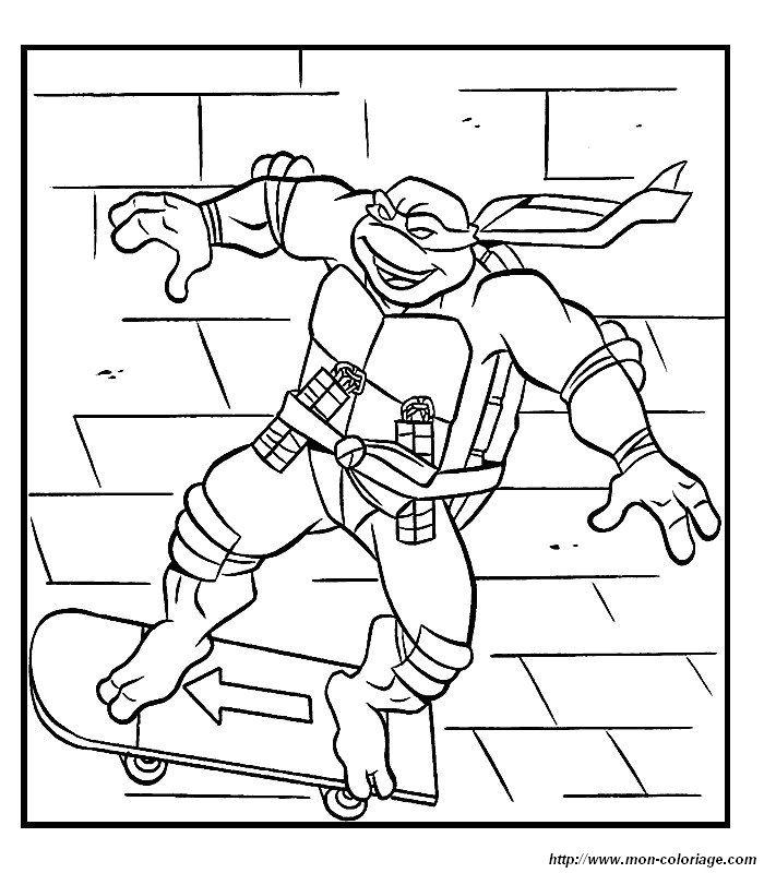 Dibujo para colorear: Ninja Turtles (Superhéroes) #75639 - Dibujos para Colorear e Imprimir Gratis