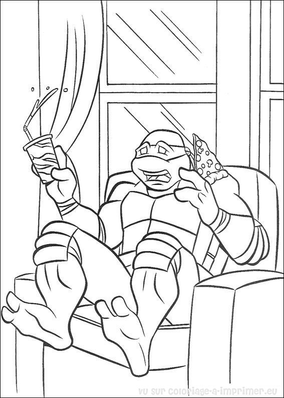 Dibujo para colorear: Ninja Turtles (Superhéroes) #75655 - Dibujos para Colorear e Imprimir Gratis