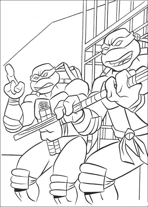 Dibujo para colorear: Ninja Turtles (Superhéroes) #75658 - Dibujos para Colorear e Imprimir Gratis