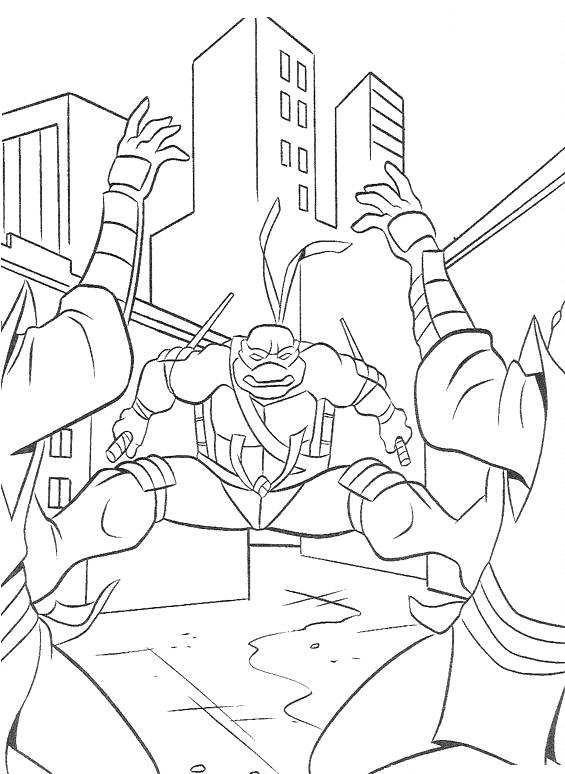 Dibujo para colorear: Ninja Turtles (Superhéroes) #75666 - Dibujos para Colorear e Imprimir Gratis