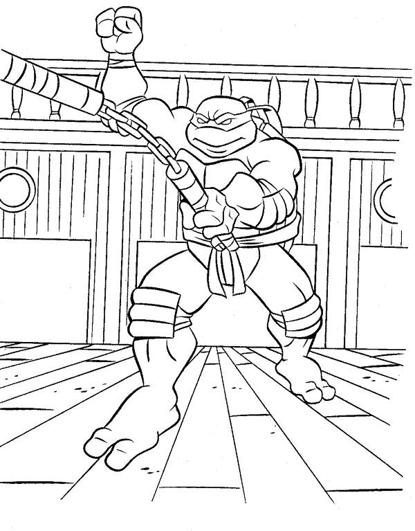 Dibujo para colorear: Ninja Turtles (Superhéroes) #75668 - Dibujos para Colorear e Imprimir Gratis