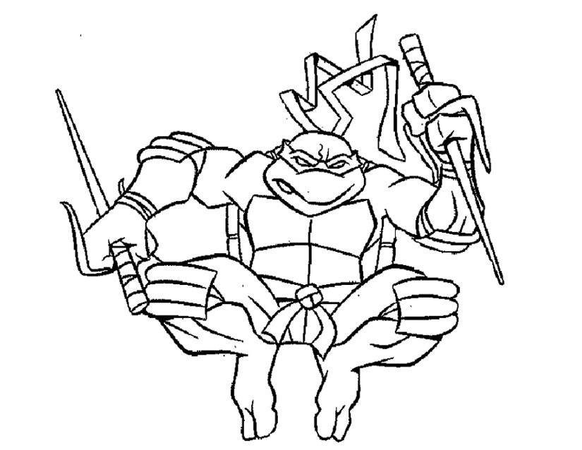 Dibujo para colorear: Ninja Turtles (Superhéroes) #75670 - Dibujos para Colorear e Imprimir Gratis