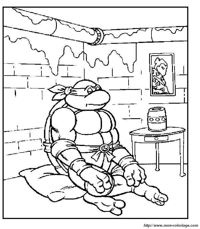 Dibujo para colorear: Ninja Turtles (Superhéroes) #75678 - Dibujos para Colorear e Imprimir Gratis