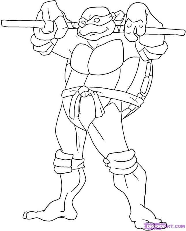 Dibujo para colorear: Ninja Turtles (Superhéroes) #75680 - Dibujos para Colorear e Imprimir Gratis