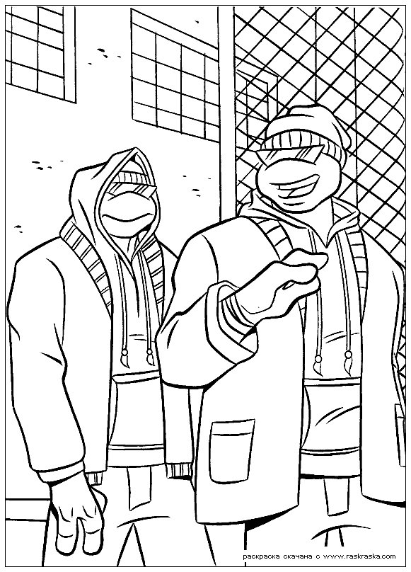 Dibujo para colorear: Ninja Turtles (Superhéroes) #75687 - Dibujos para Colorear e Imprimir Gratis