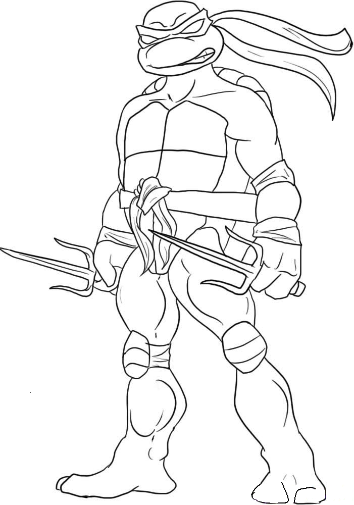 Dibujo para colorear: Ninja Turtles (Superhéroes) #75692 - Dibujos para Colorear e Imprimir Gratis