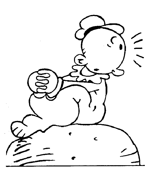 Dibujo para colorear: Popeye (Superhéroes) #84734 - Dibujos para Colorear e Imprimir Gratis