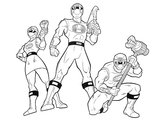 Dibujo para colorear: Power Rangers (Superhéroes) #50031 - Dibujos para Colorear e Imprimir Gratis