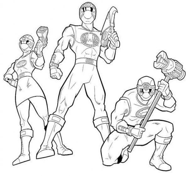 Dibujo para colorear: Power Rangers (Superhéroes) #50075 - Dibujos para Colorear e Imprimir Gratis