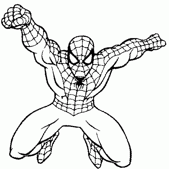 Dibujos de Spiderman (Superhéroes) para colorear y pintar – Páginas para  imprimir