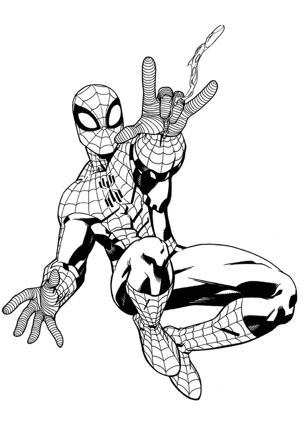 Dibujo para colorear: Spiderman (Superhéroes) #78667 - Dibujos para Colorear e Imprimir Gratis