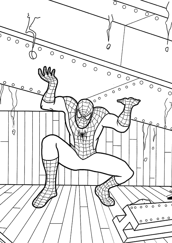 Dibujo para colorear: Spiderman (Superhéroes) #78670 - Dibujos para Colorear e Imprimir Gratis