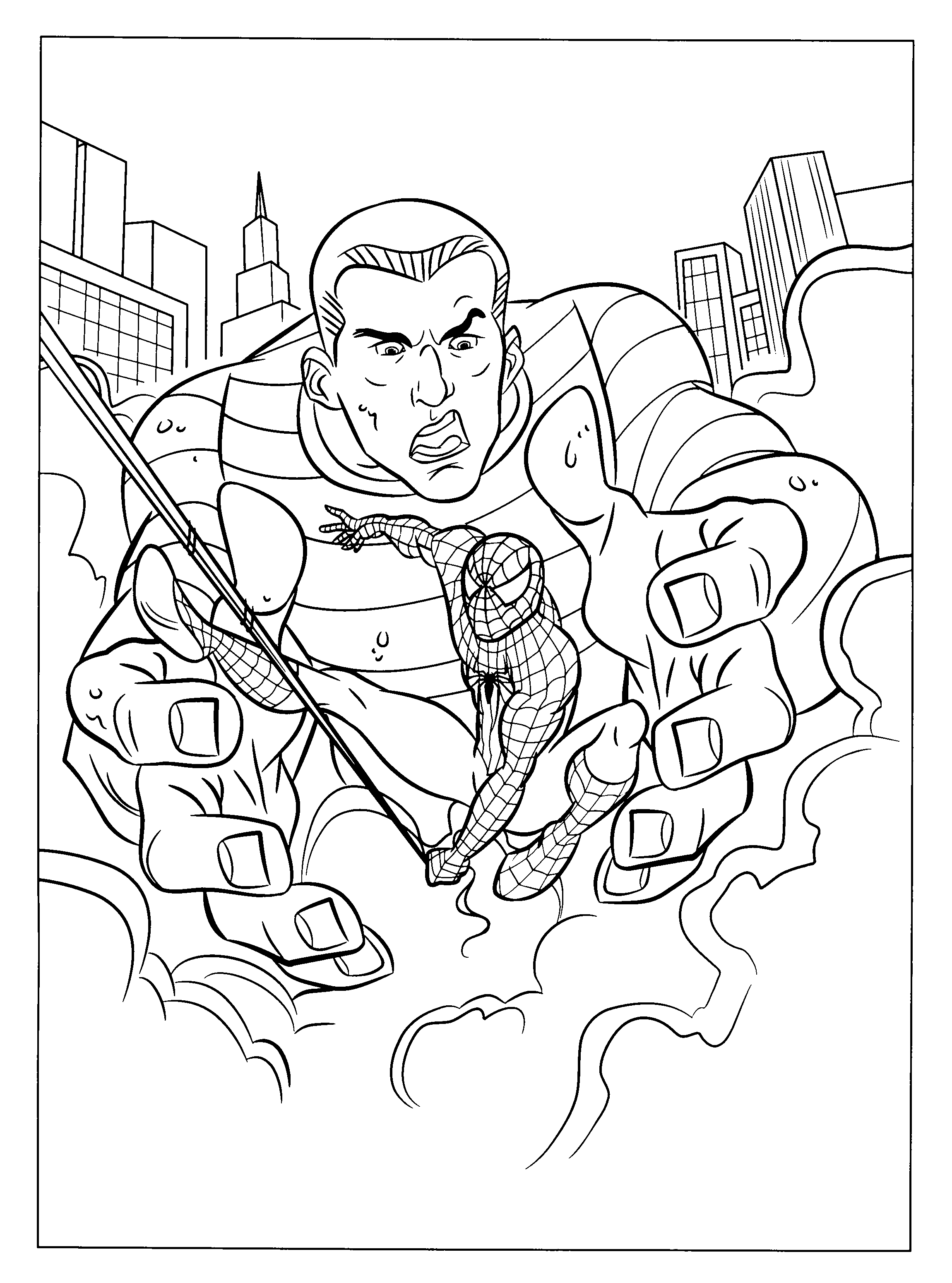 Dibujo para colorear: Spiderman (Superhéroes) #78672 - Dibujos para Colorear e Imprimir Gratis