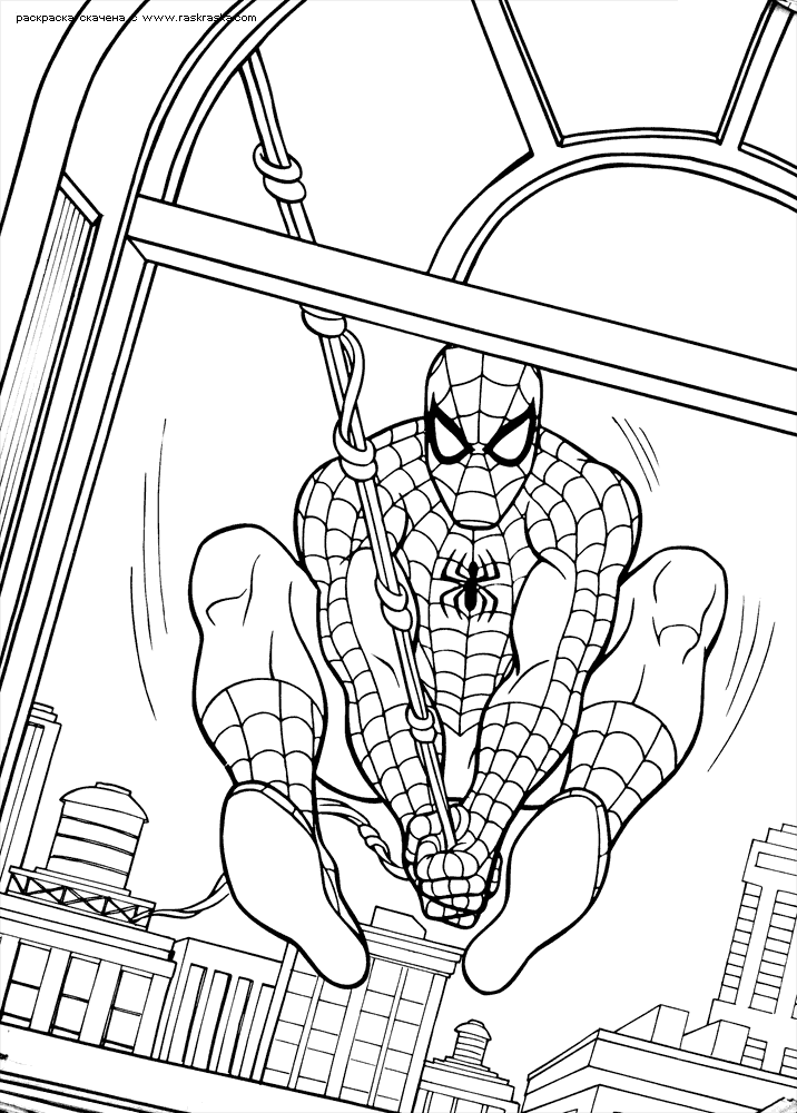 Dibujo para colorear: Spiderman (Superhéroes) #78691 - Dibujos para Colorear e Imprimir Gratis