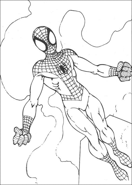 Dibujo para colorear: Spiderman (Superhéroes) #78692 - Dibujos para Colorear e Imprimir Gratis