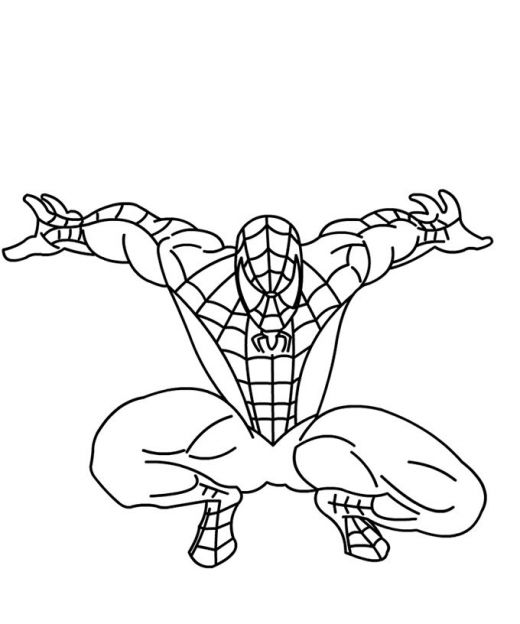 Dibujo para colorear: Spiderman (Superhéroes) #78769 - Dibujos para Colorear e Imprimir Gratis