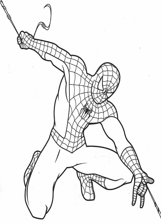 Dibujo para colorear: Spiderman (Superhéroes) #78788 - Dibujos para Colorear e Imprimir Gratis