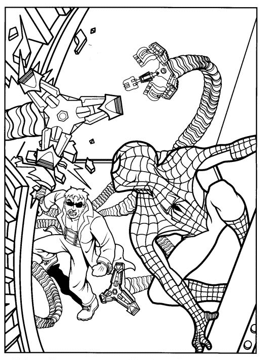 Dibujo para colorear: Spiderman (Superhéroes) #78789 - Dibujos para Colorear e Imprimir Gratis