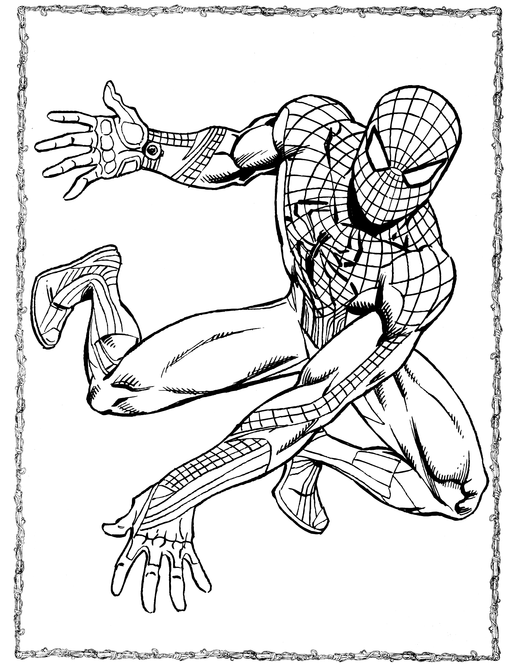 Dibujo para colorear: Spiderman (Superhéroes) #78804 - Dibujos para Colorear e Imprimir Gratis