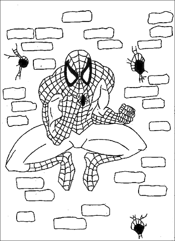 Dibujo para colorear: Spiderman (Superhéroes) #78809 - Dibujos para Colorear e Imprimir Gratis