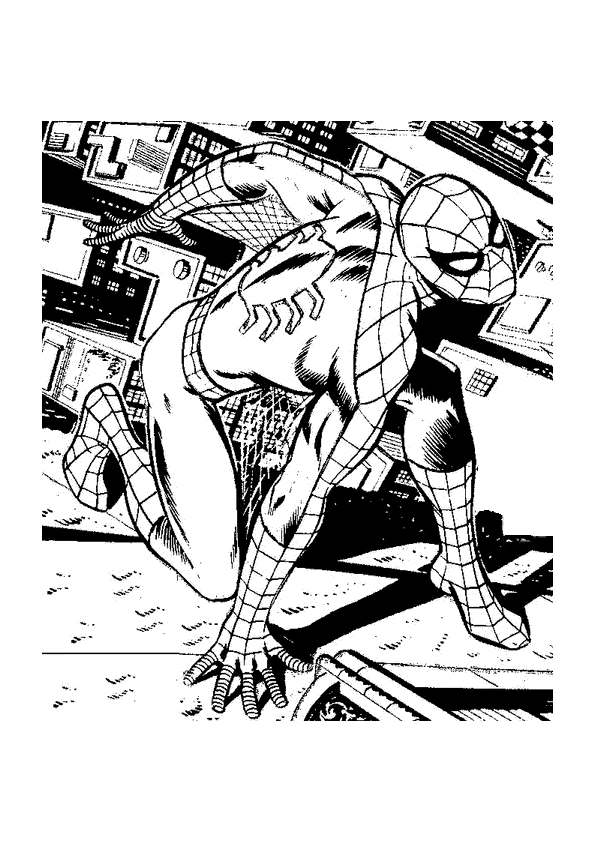 Dibujo para colorear: Spiderman (Superhéroes) #78840 - Dibujos para Colorear e Imprimir Gratis
