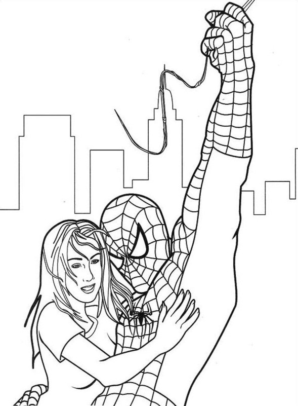 Dibujo para colorear: Spiderman (Superhéroes) #78875 - Dibujos para Colorear e Imprimir Gratis