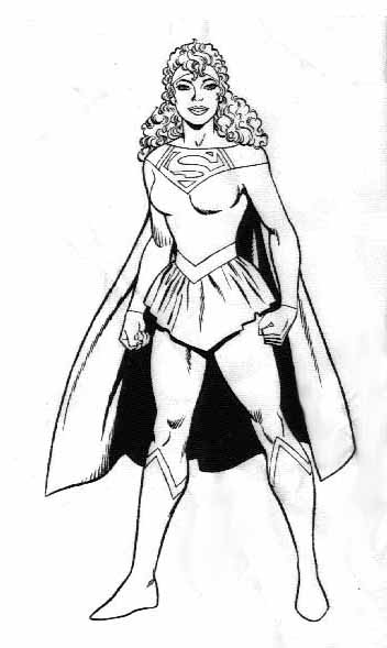 Dibujo para colorear: Supergirl (Superhéroes) #83950 - Dibujos para Colorear e Imprimir Gratis