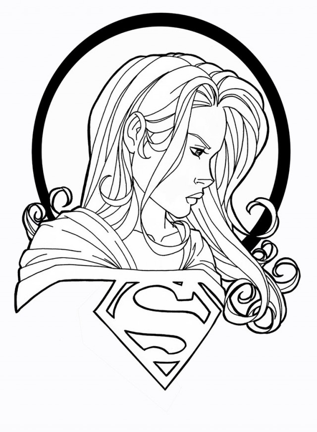 Dibujo para colorear: Supergirl (Superhéroes) #83956 - Dibujos para Colorear e Imprimir Gratis