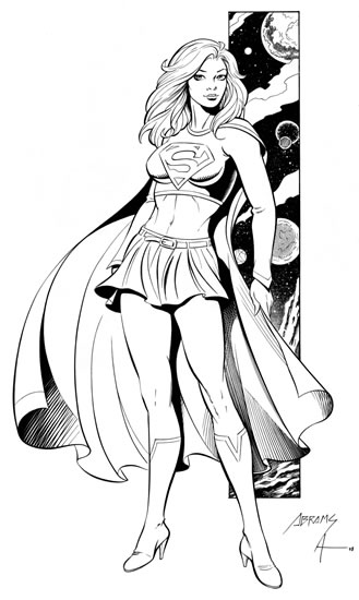 Dibujo para colorear: Supergirl (Superhéroes) #83961 - Dibujos para Colorear e Imprimir Gratis