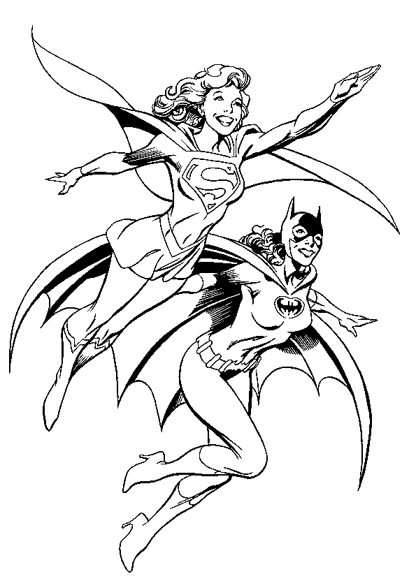 Dibujo para colorear: Supergirl (Superhéroes) #83966 - Dibujos para Colorear e Imprimir Gratis