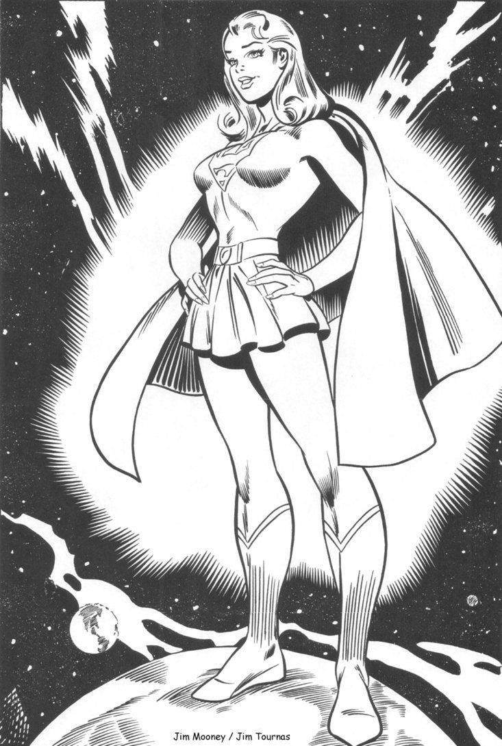 Dibujo para colorear: Supergirl (Superhéroes) #84000 - Dibujos para Colorear e Imprimir Gratis