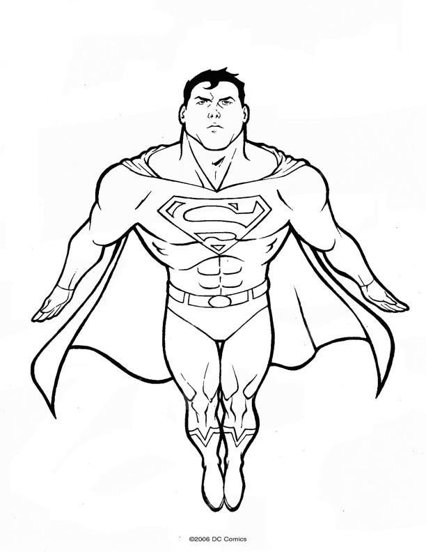 Batman y Superman para colorear imprimir e dibujar ColoringOnlyCom