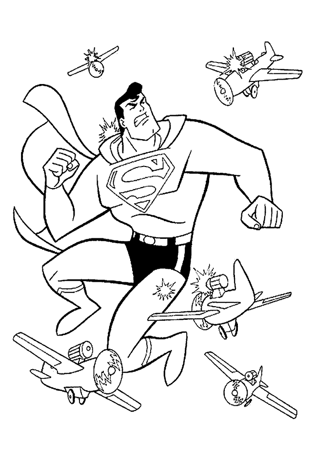 Dibujo para colorear: Superman (Superhéroes) #83699 - Dibujos para Colorear e Imprimir Gratis