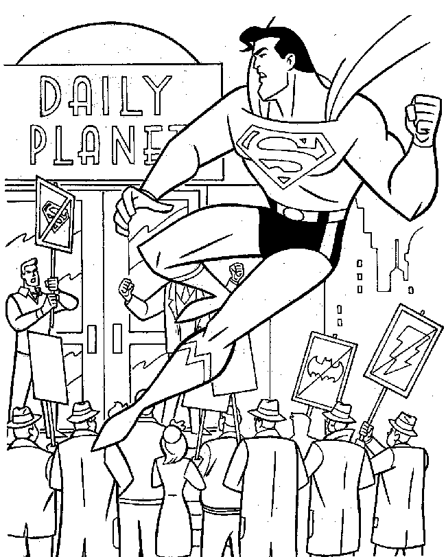 Dibujo para colorear: Superman (Superhéroes) #83706 - Dibujos para Colorear e Imprimir Gratis