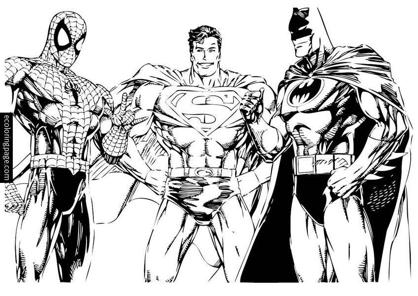 Dibujos de Superman para colorear  Páginas para imprimir gratis