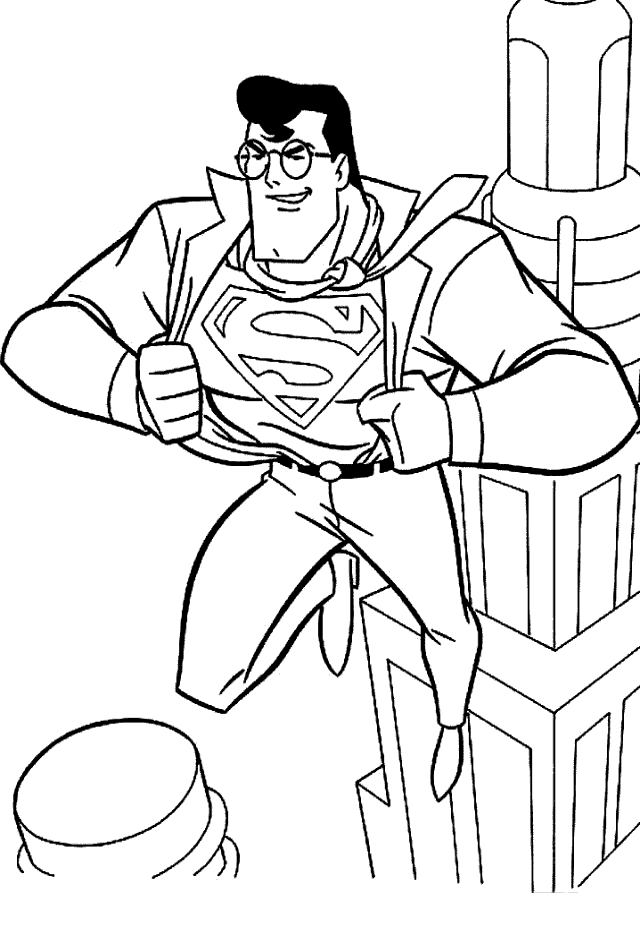 Dibujo para colorear: Superman (Superhéroes) #83764 - Dibujos para Colorear e Imprimir Gratis